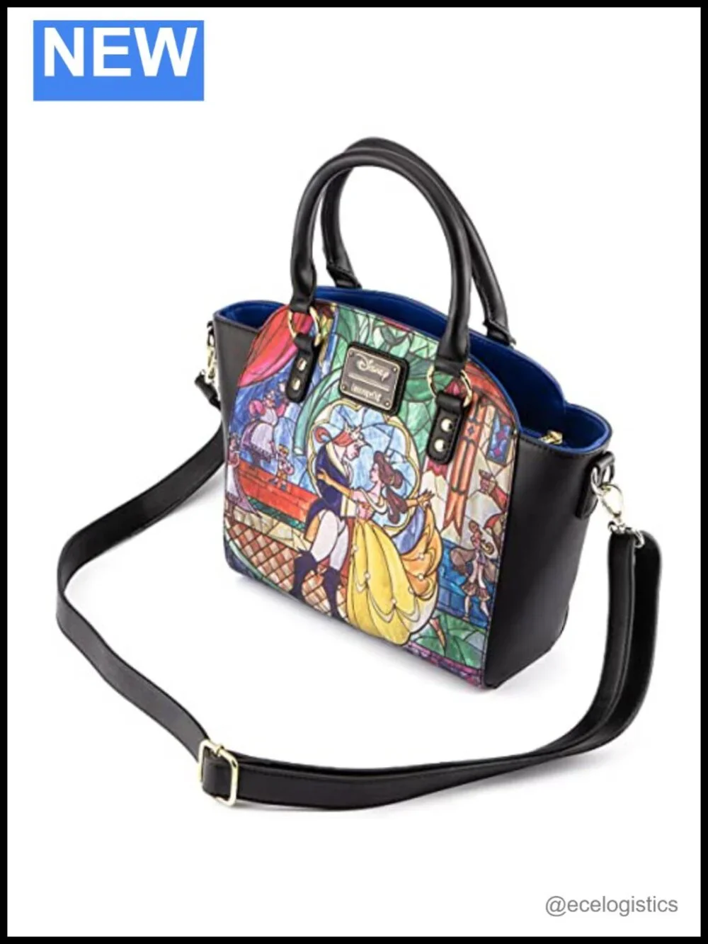 Loungefly Disney Princess Castle Series Belle Crossbody Handbag